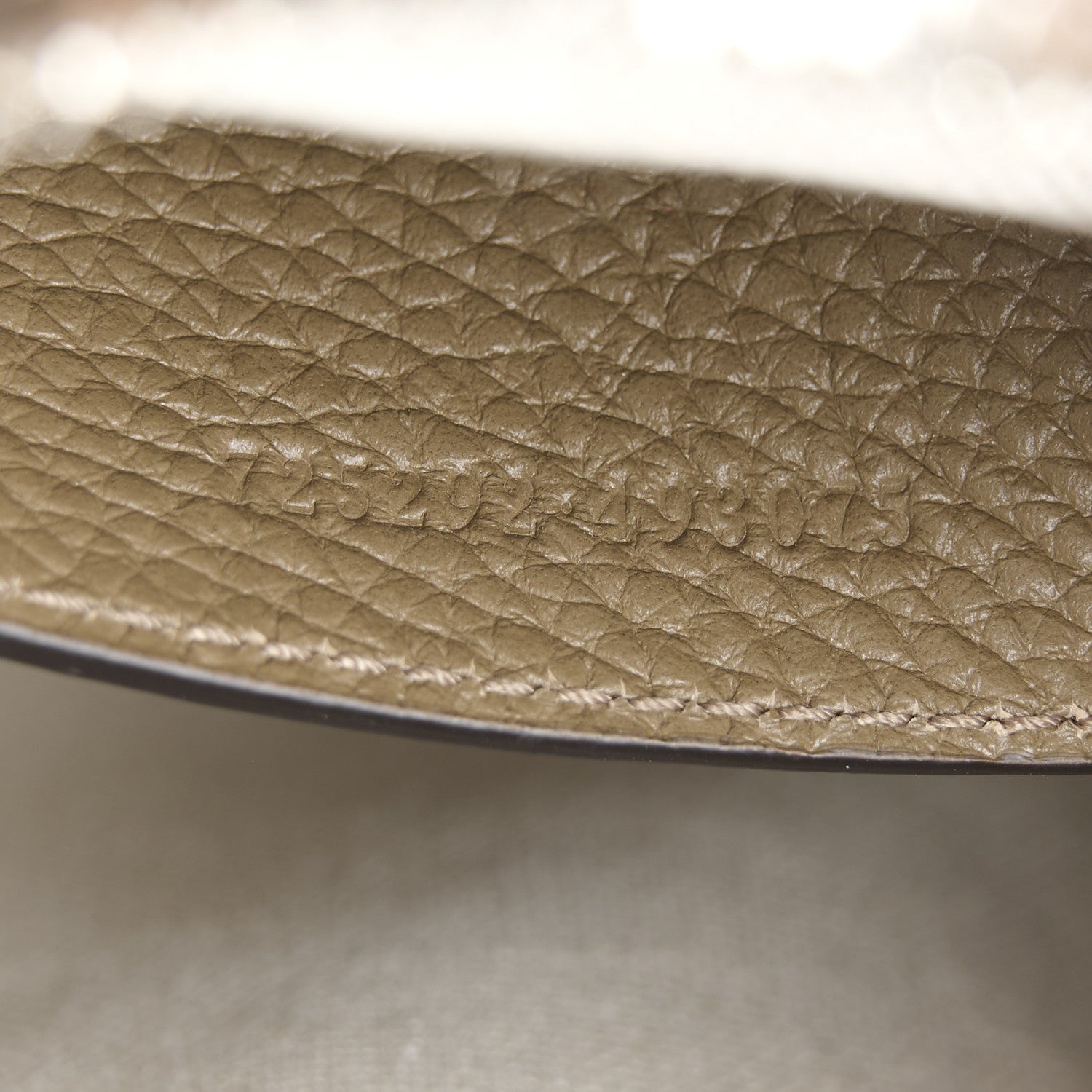 Gucci Piuma Calfskin Jumbo GG Embossed Mini Duffle Bag Good Taupe 8 of 11