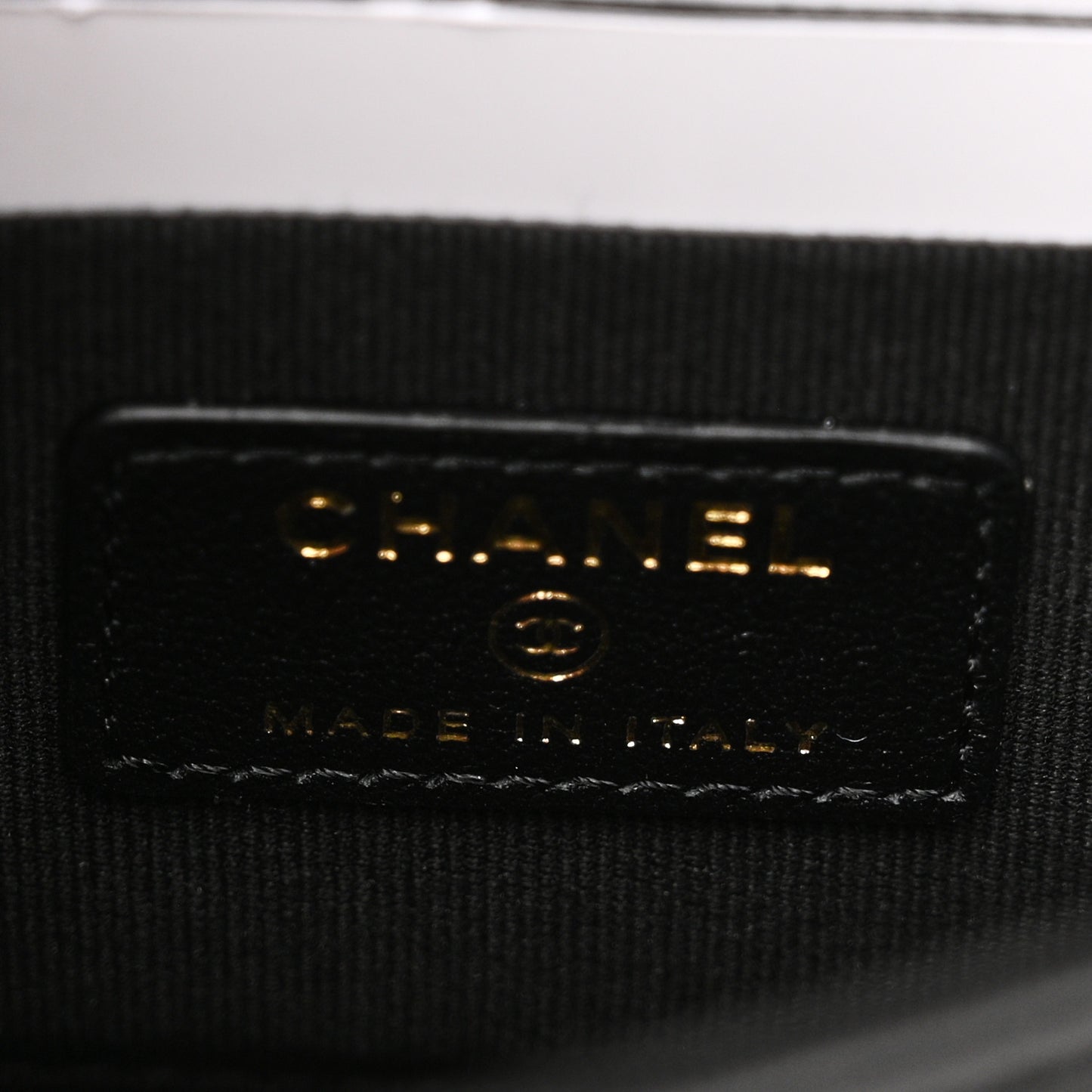 Lambskin Pearl Crystal Quilted Pearly Girl Handle Flap Phone Holder With Chain Black