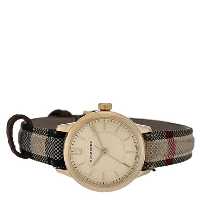 Burberry Stainless Steel Calfskin 26mm Classic Quartz Watch Champagne BU10201 2 of 6