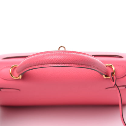 Hermes Epsom Kelly Sellier 25 Rose Azalee 24 of 33