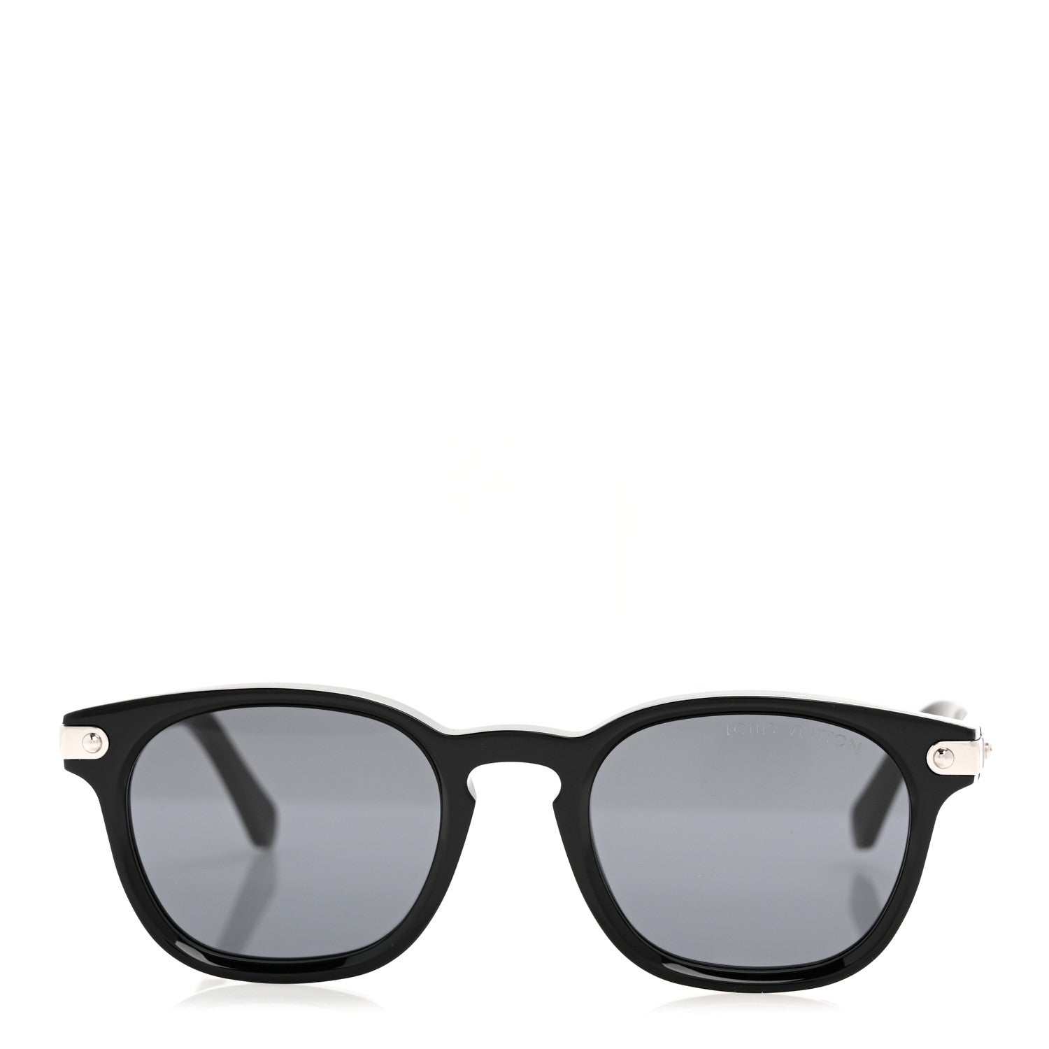 Louis Vuitton Acetate LV Signature Square Round Sunglasses Z2381U Black 4 of 18