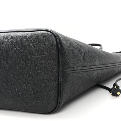 Louis Vuitton Empreinte Monogram Giant Neverfull MM Black 9 of 10