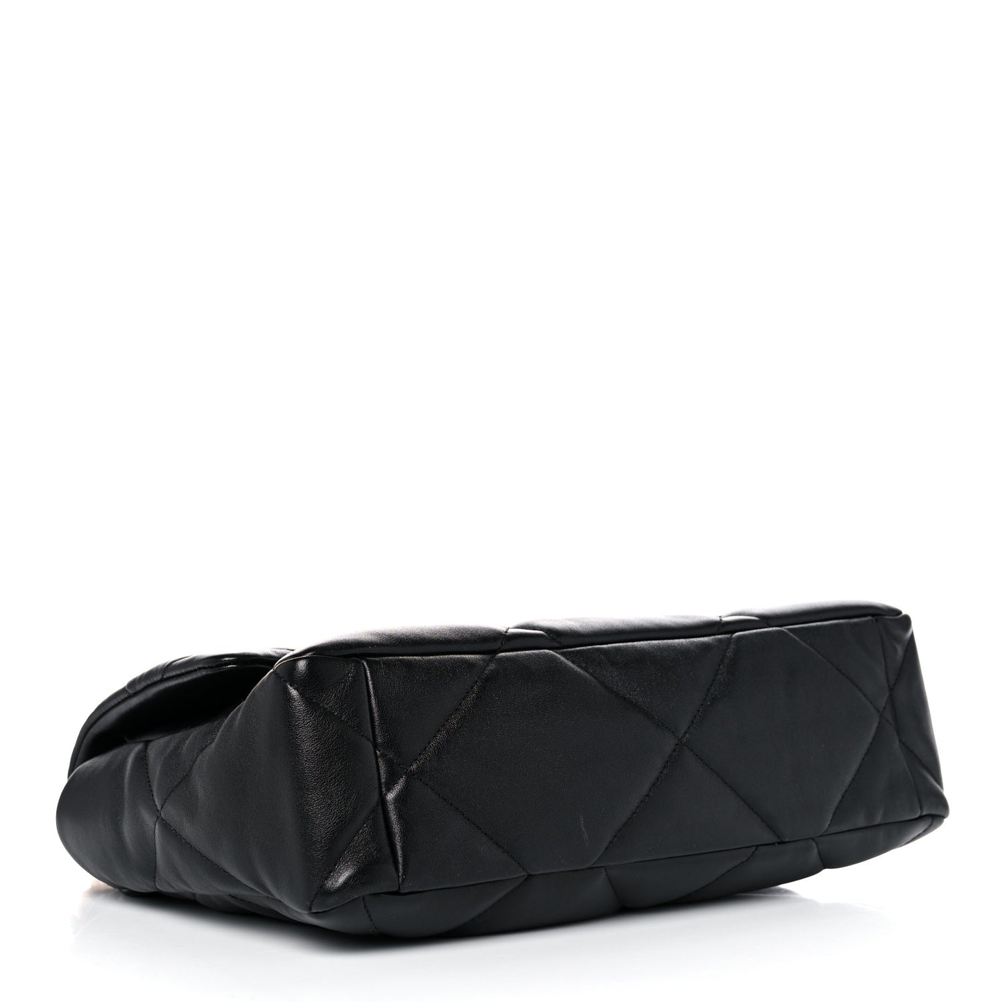 Lambskin Quilted Large Chanel 19 Flap Black