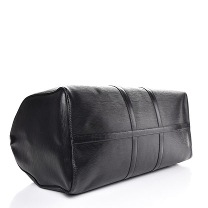 Louis Vuitton Epi Keepall 55 Black 4 of 15