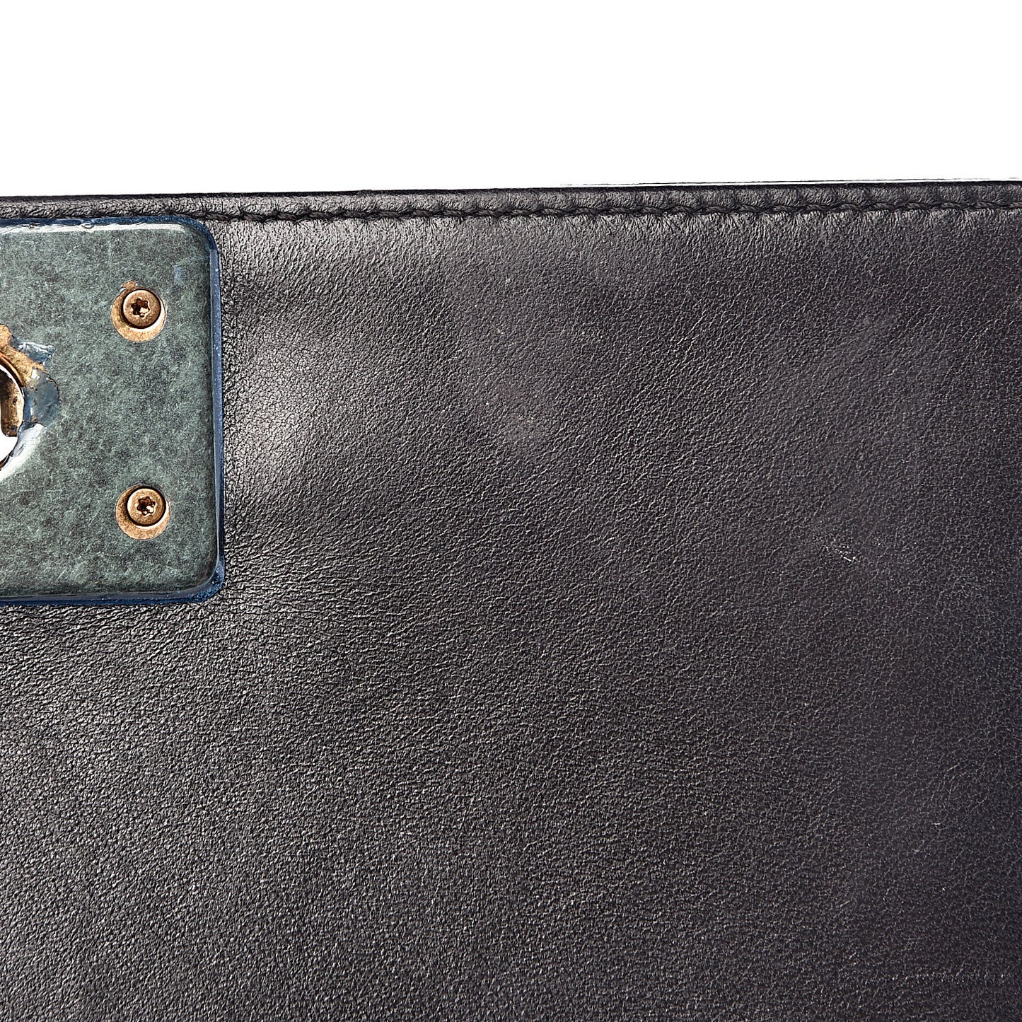 Lambskin Quilted Medium Crest Embellished Boy Flap Multicolor