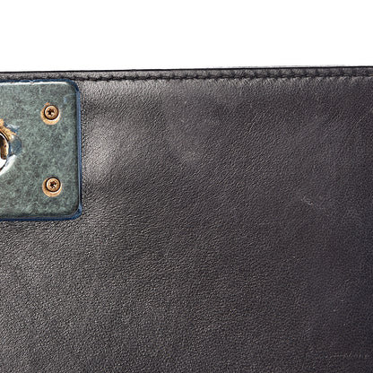 Chanel Lambskin Quilted Medium Crest Embellished Boy Flap Multicolor 16 of 17