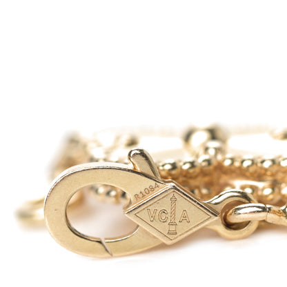 Van Cleef & Arpels 18K Yellow Gold 5 Motifs Guilloche Vintage Alhambra Bracelet 3 of 6