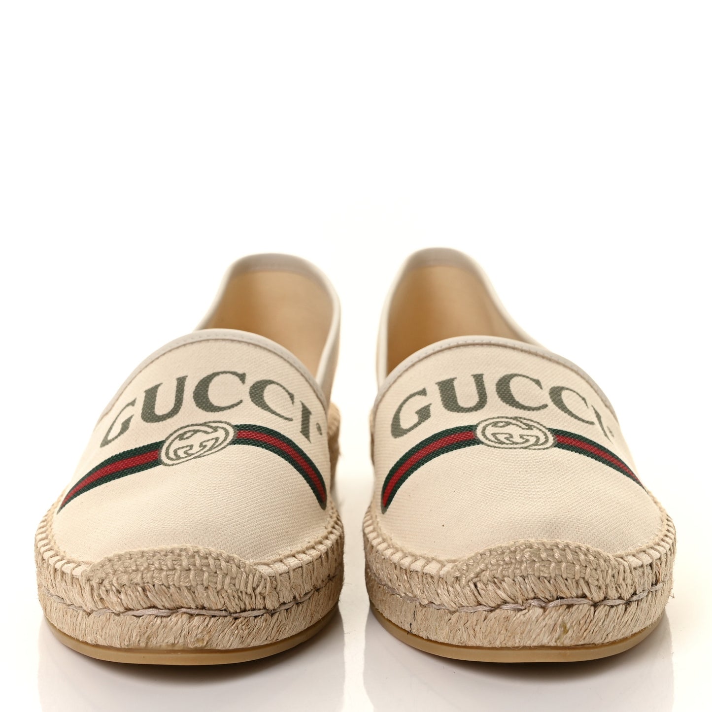 Canvas Logo Espadrilles 40.5 Greggio White