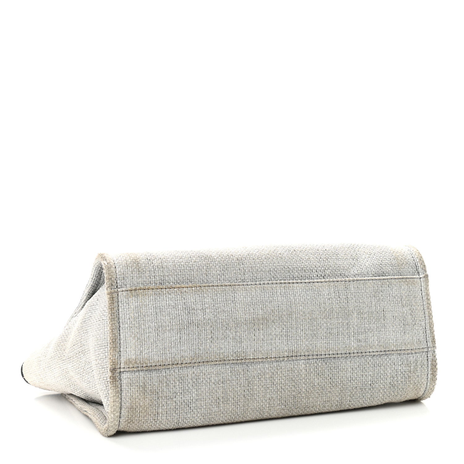 Chanel Woven Straw Raffia Small Deauville Tote Grey 3 of 16
