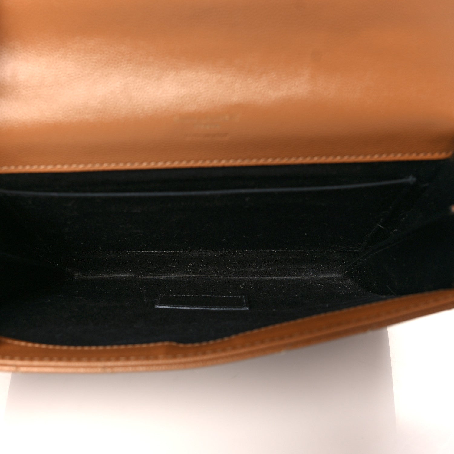 Saint Laurent Grain De Poudre Matelasse Chevron Monogram Cassandre Flap Pouch Natural Dark 5 of 11