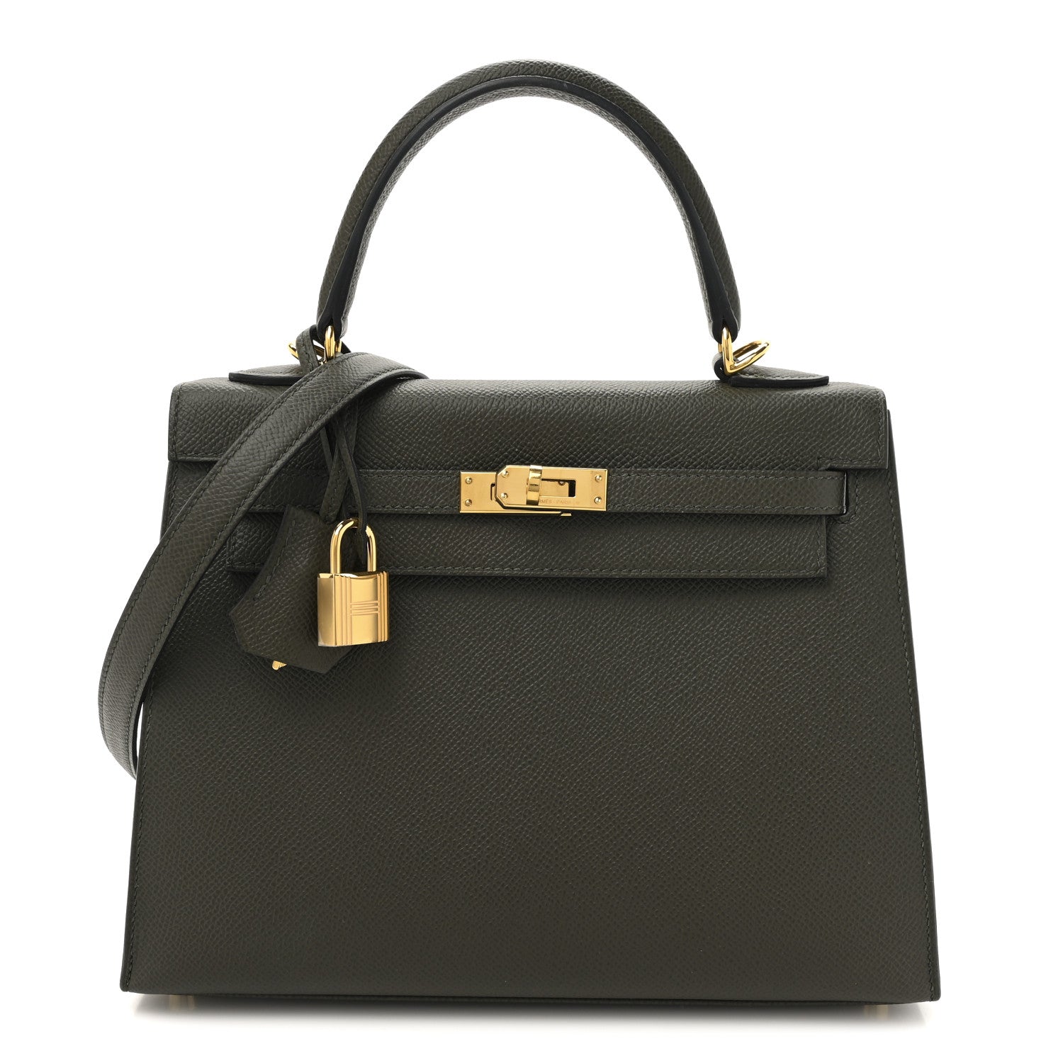 Hermes Epsom Kelly Sellier 25 Vert De Gris 1 of 11