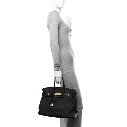 Hermes Togo Birkin 35 Black 2 of 16