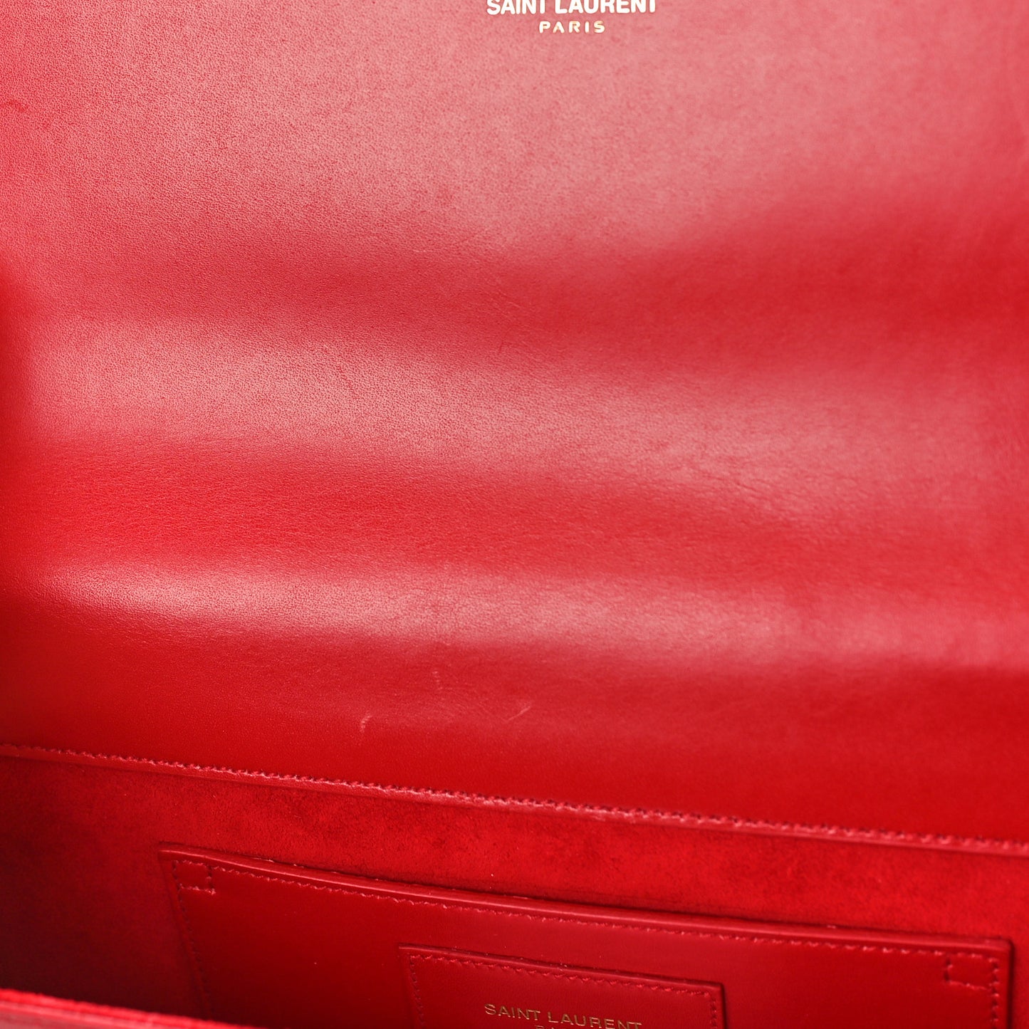Grain De Poudre Monogram Cassandre Clutch Rouge Orient