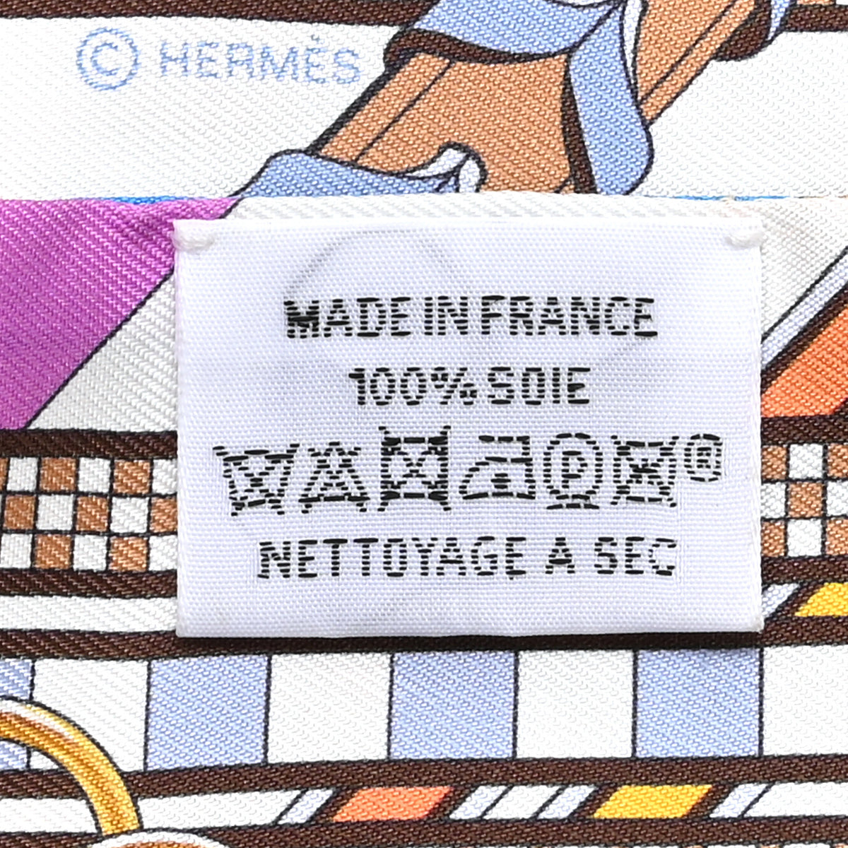 Hermes Silk Brides et Gris Twilly Gris Cyclamen 3 of 3