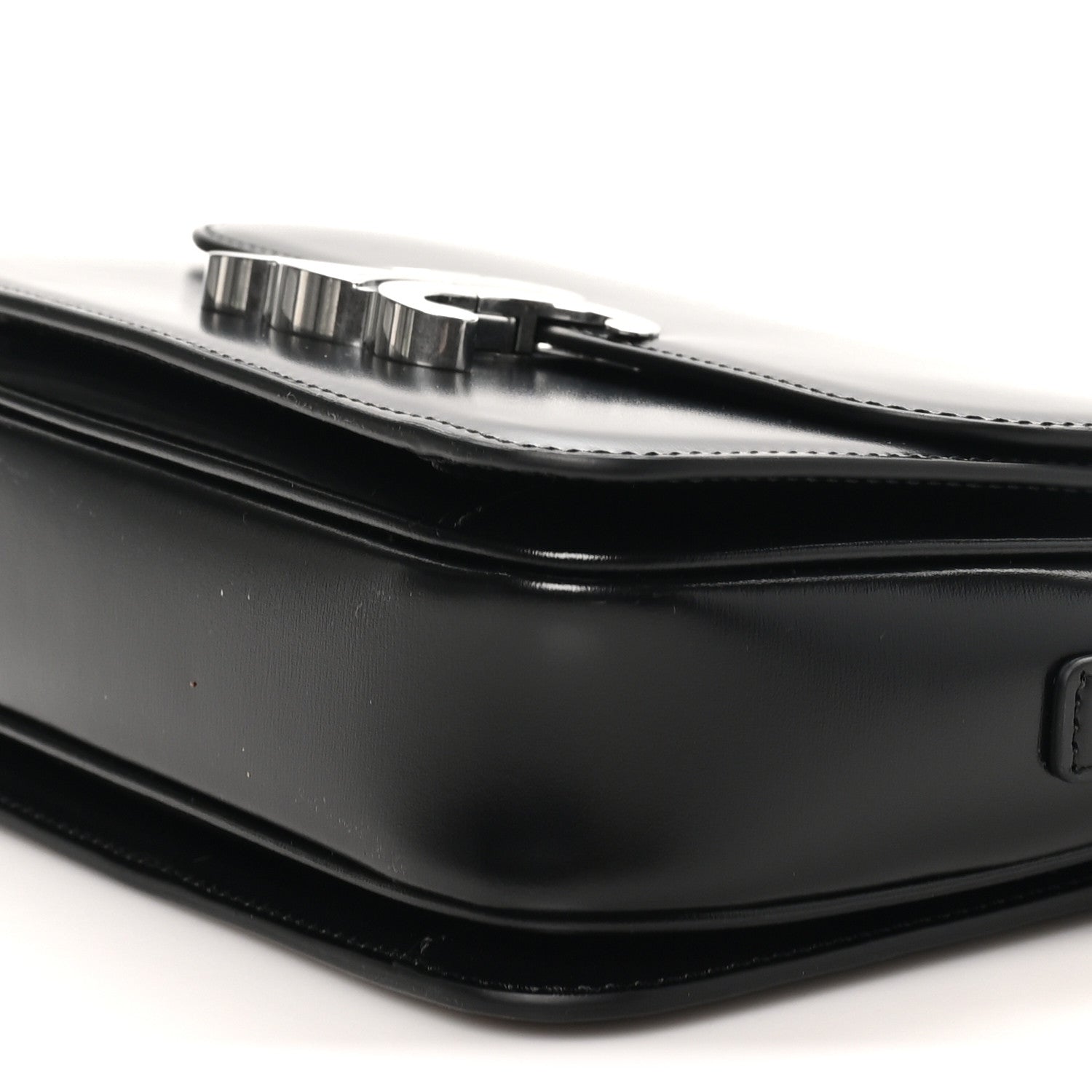 Celine Shiny Calfskin Teen Triomphe Black 9 of 9