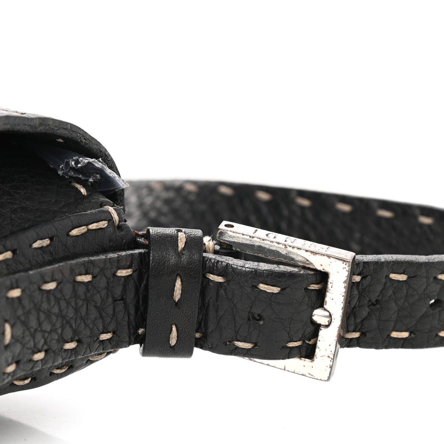 Calfskin Romano Selleria Baguette Black