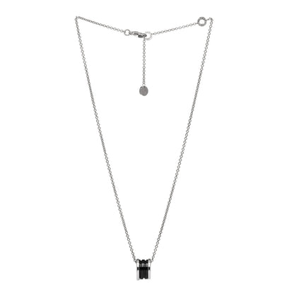 Bulgari Sterling Silver Ceramic Save The Children Pendant Necklace 3 of 7