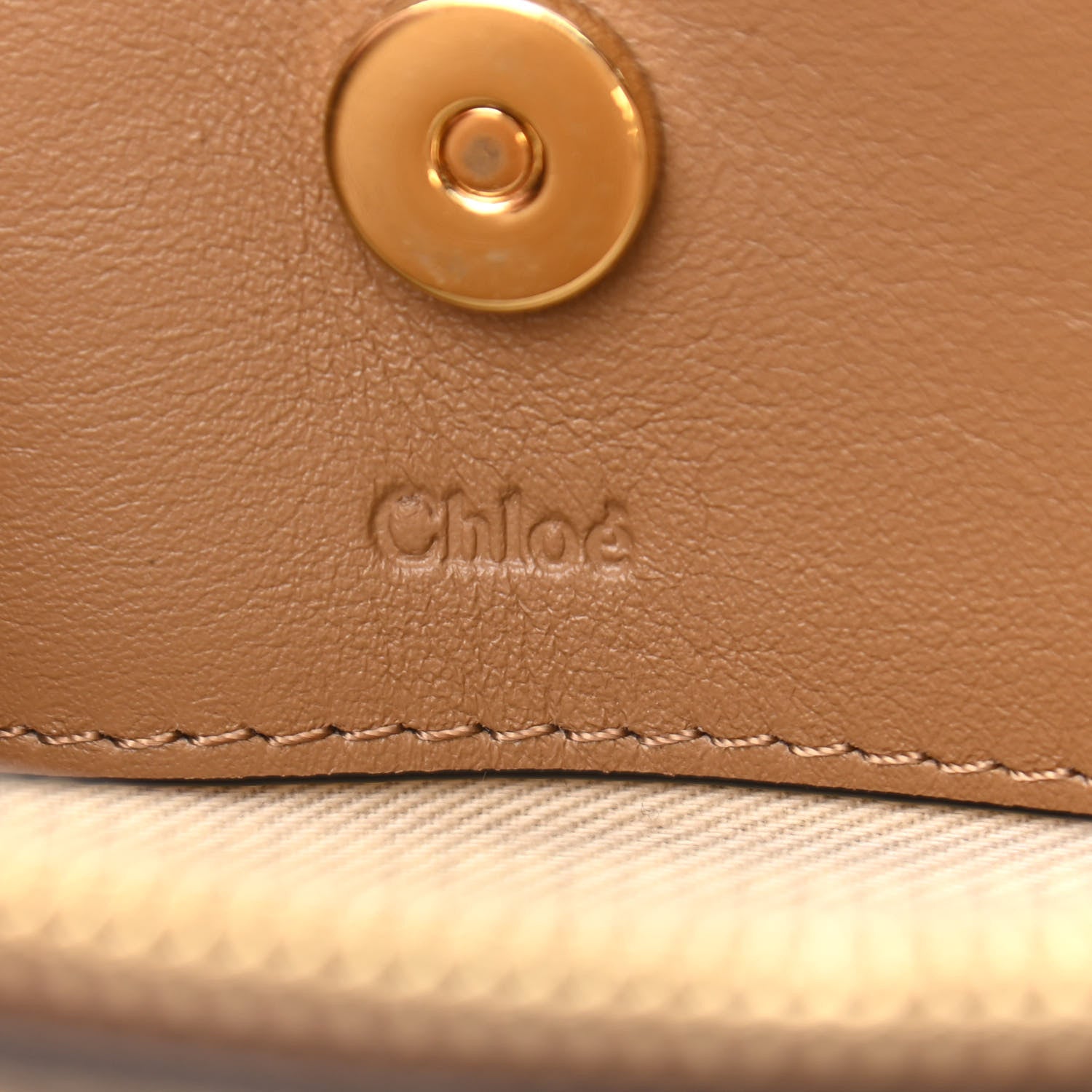 Chloe Metallic Calfskin Small Roy Bag Gold 8 of 13