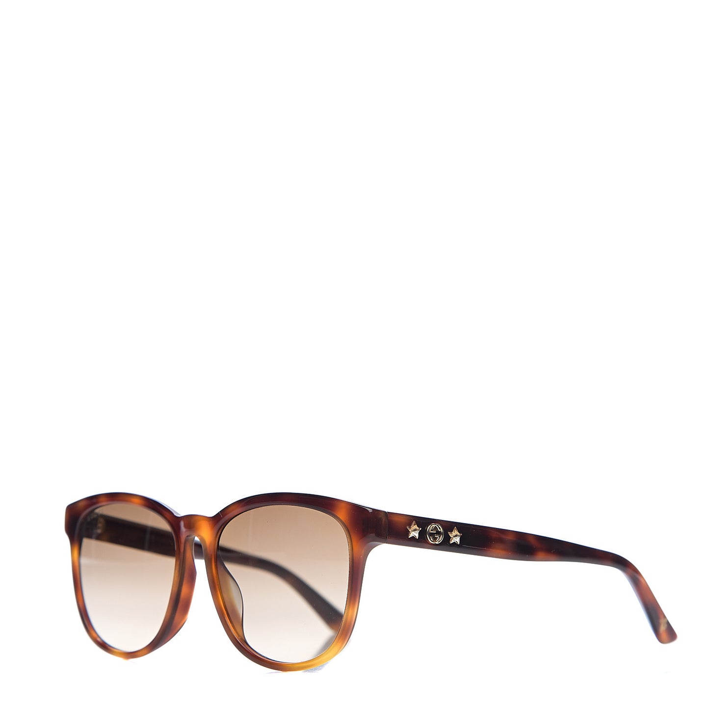 Round Frame Star Sunglasses GG0232SK Tortoiseshell