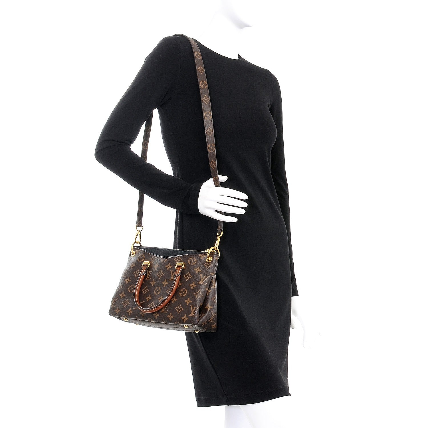 Louis Vuitton Monogram Pallas BB Black 2 of 9