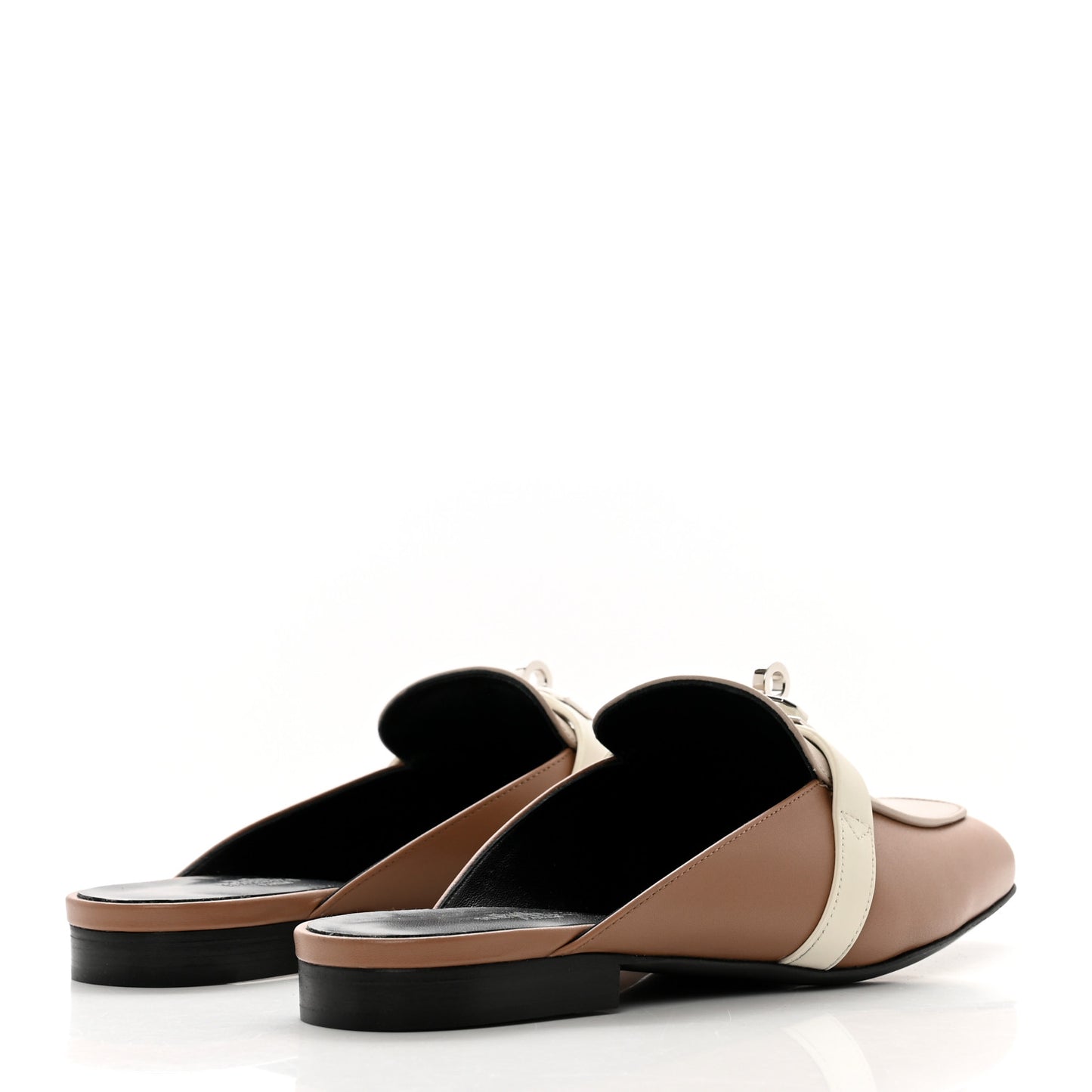 Goatskin Oz Mules 36.5 Rose Perle Multicolor