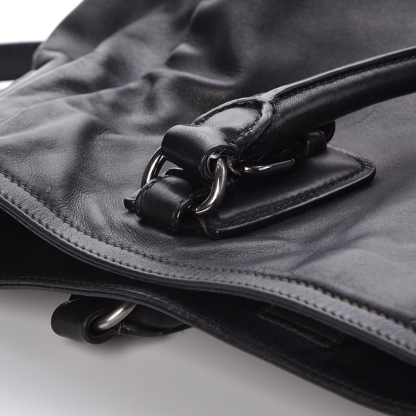 Soft Calf Shoulder Bag Nero Black