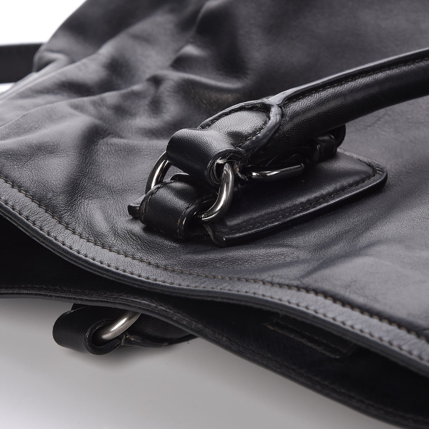 Prada Soft Calf Shoulder Bag Nero Black 12 of 13