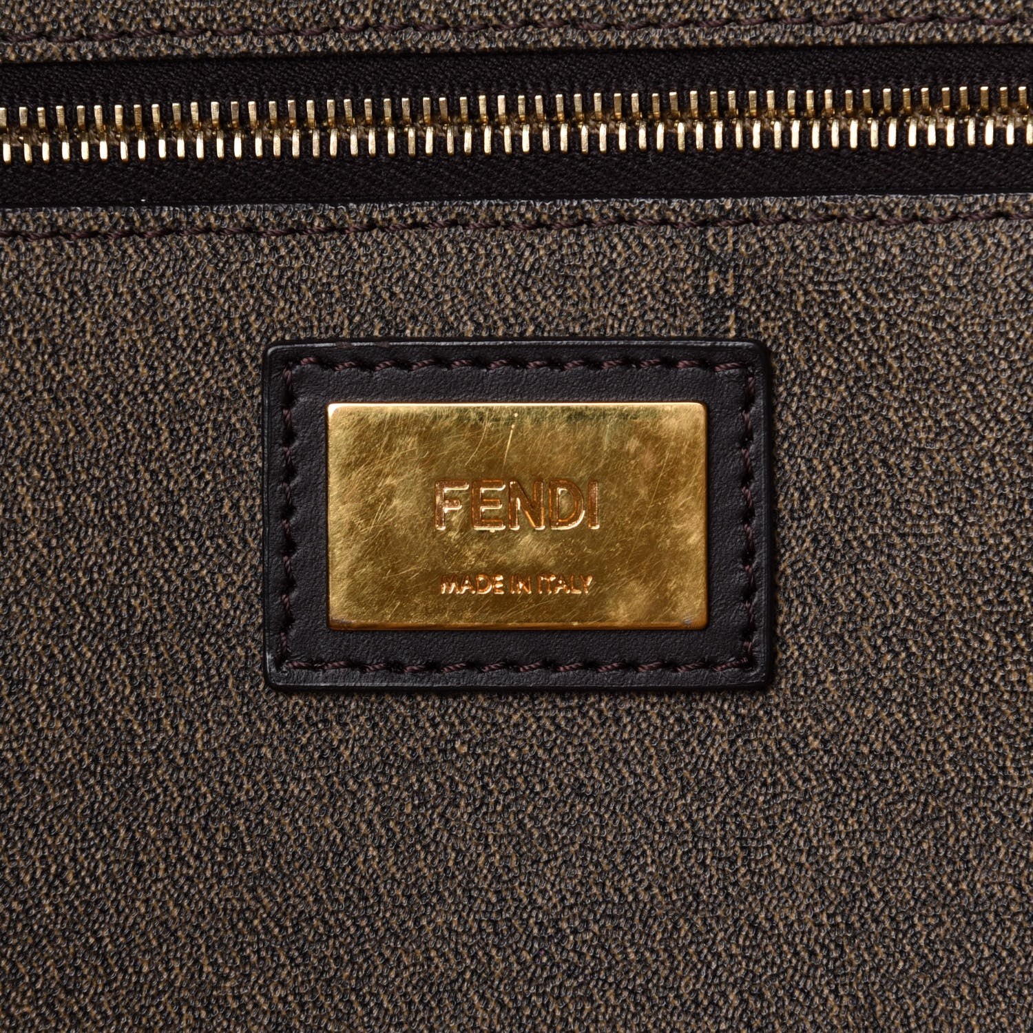 Fendi Zucca Spalmati Medium Roll Tote Tobacco Moro 6 of 10