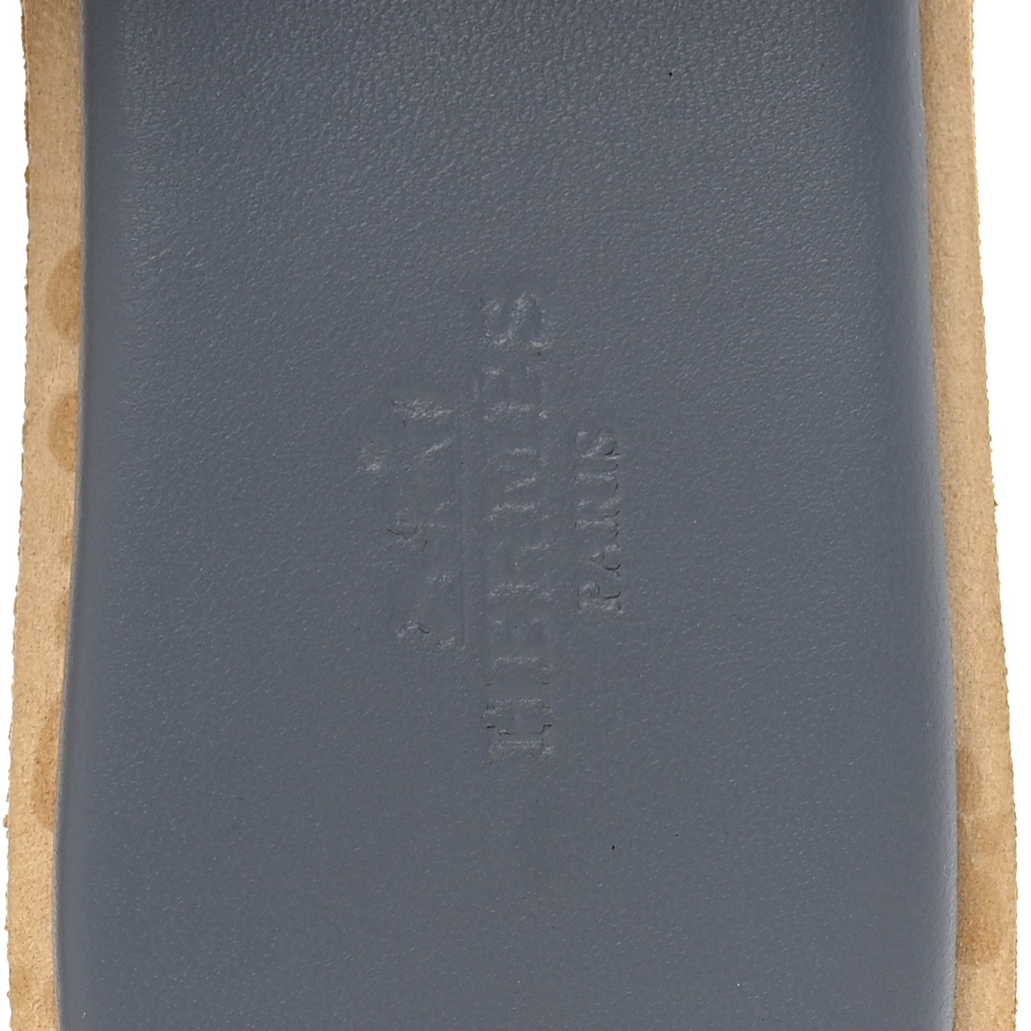 Hermes Suede Goatskin Cork Eze 30 Sandals 37 Bleu Grignon 7 of 12