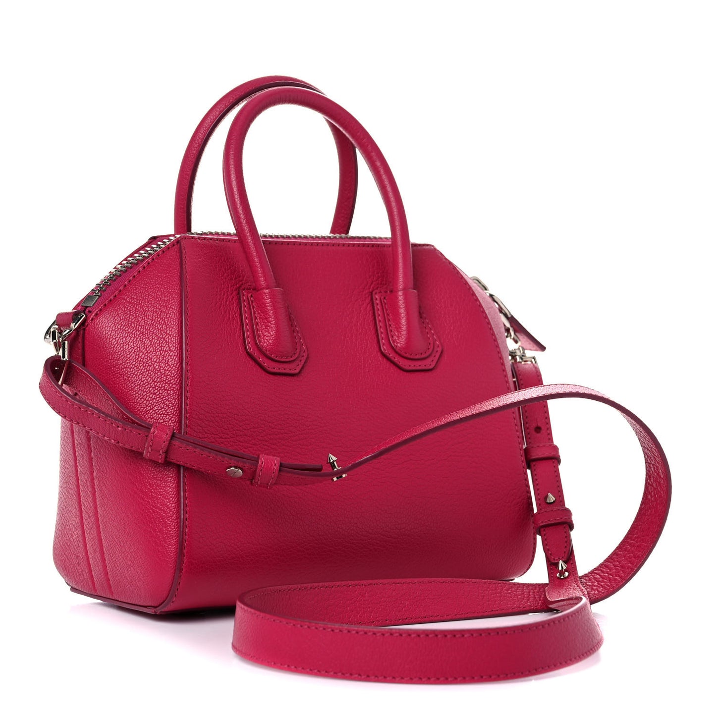 Sugar Goatskin Mini Antigona Fushia