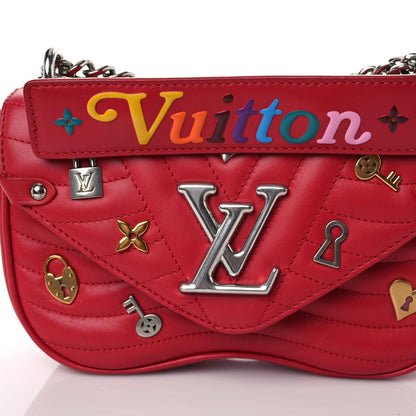 Louis Vuitton Calfskin Love Lock New Wave Chain PM Red 9 of 10