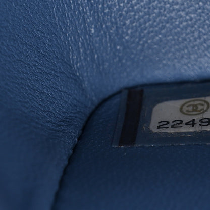 Chanel Galuchat Stingray Small Boy Flap Blue 7 of 15