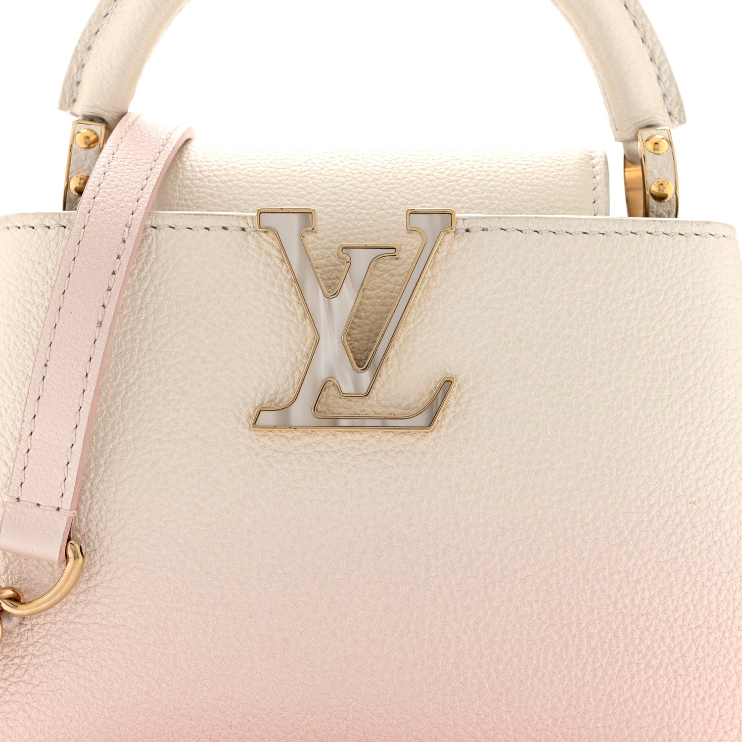 Louis Vuitton Taurillon Ombre Capucines Capushell Mini Shaded Pink 7 of 11