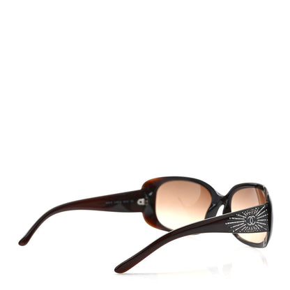 Chanel Crystal CC Logo Sunglasses 6026-B Brown 4 of 8