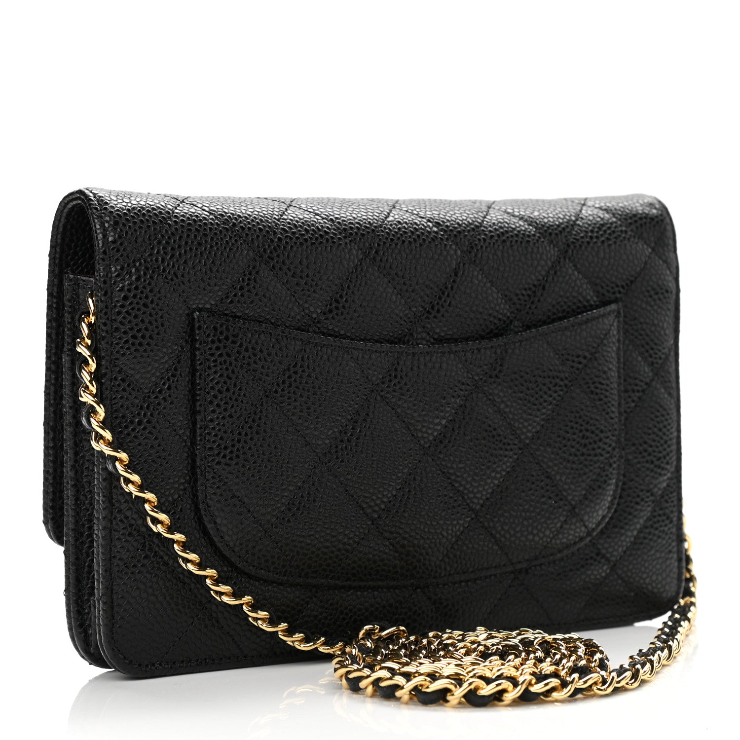 Chanel Caviar Quilted Wallet On Chain WOC Black 3 of 12