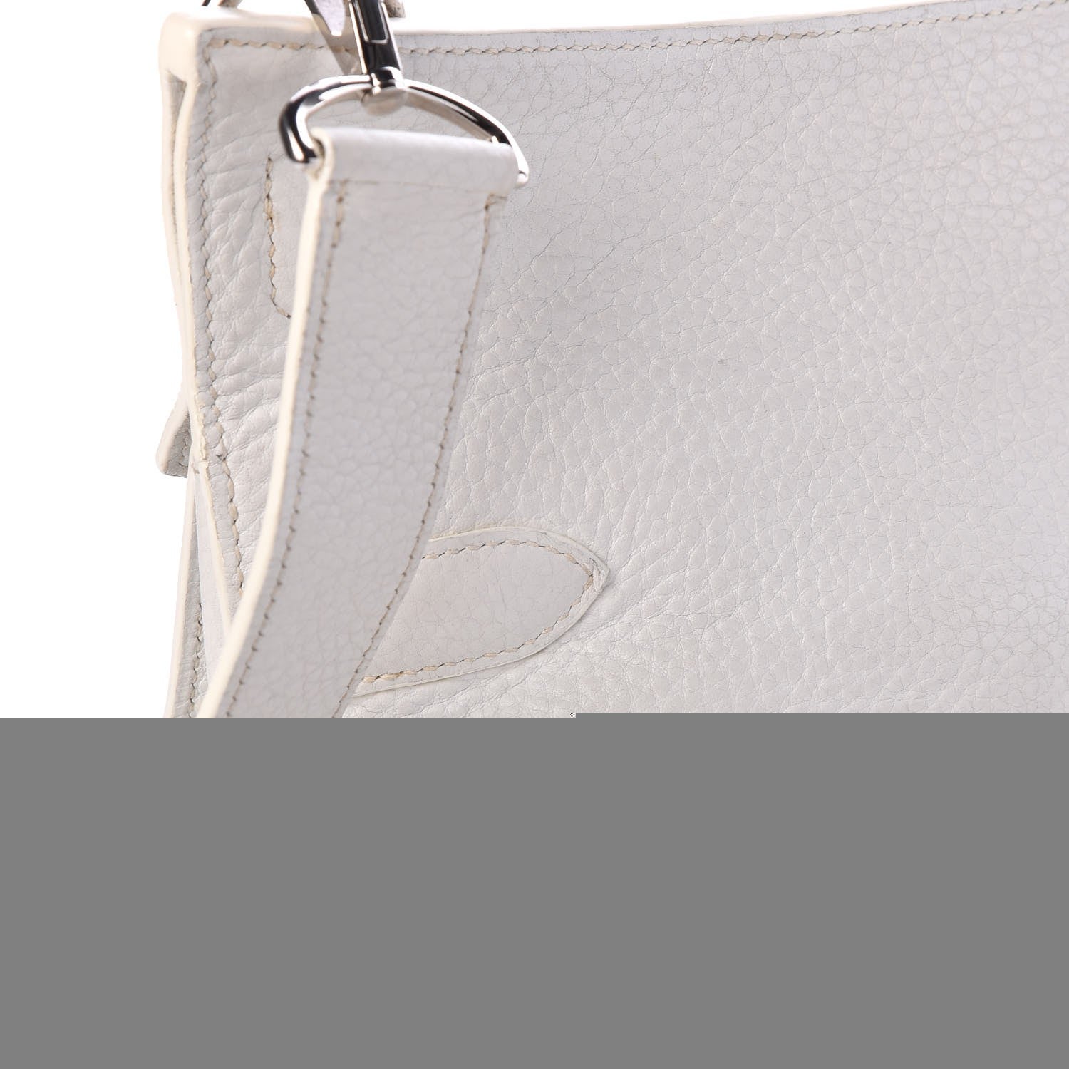 Hermes Taurillon Clemence Jypsiere 34 White 20 of 22