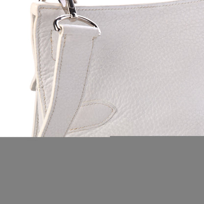 Hermes Taurillon Clemence Jypsiere 34 White 20 of 22