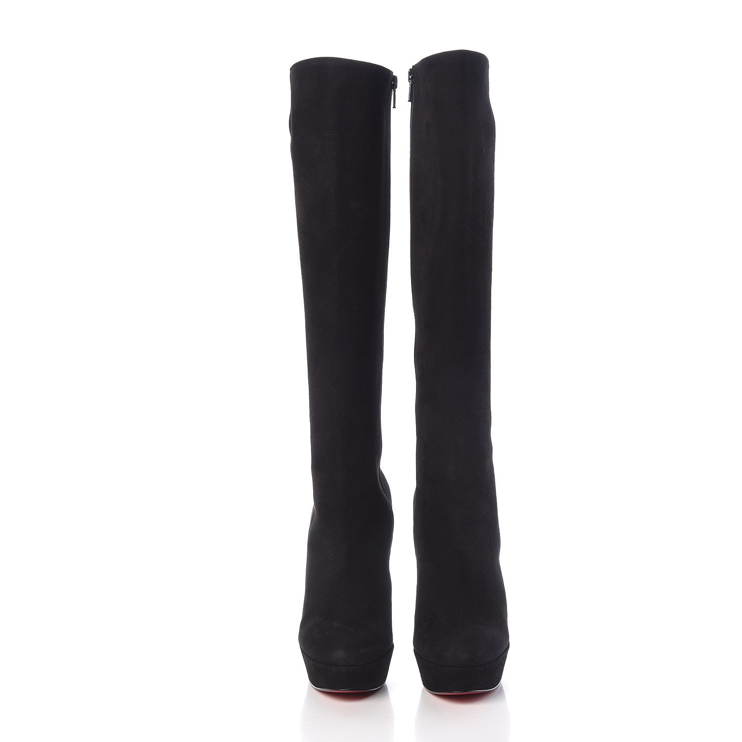 Christian Louboutin Suede Royal Bibi Botta 140 Boots 37 Black 2 of 12