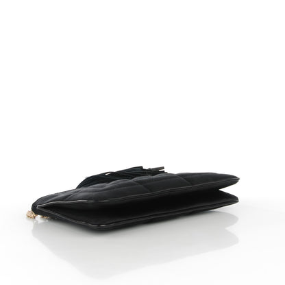 Chanel Satin Quilted Evening Bag Black 4 of 7