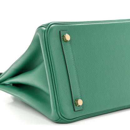 Hermes Taurillon Novillo Birkin 30 Vert Vertigo 8 of 9
