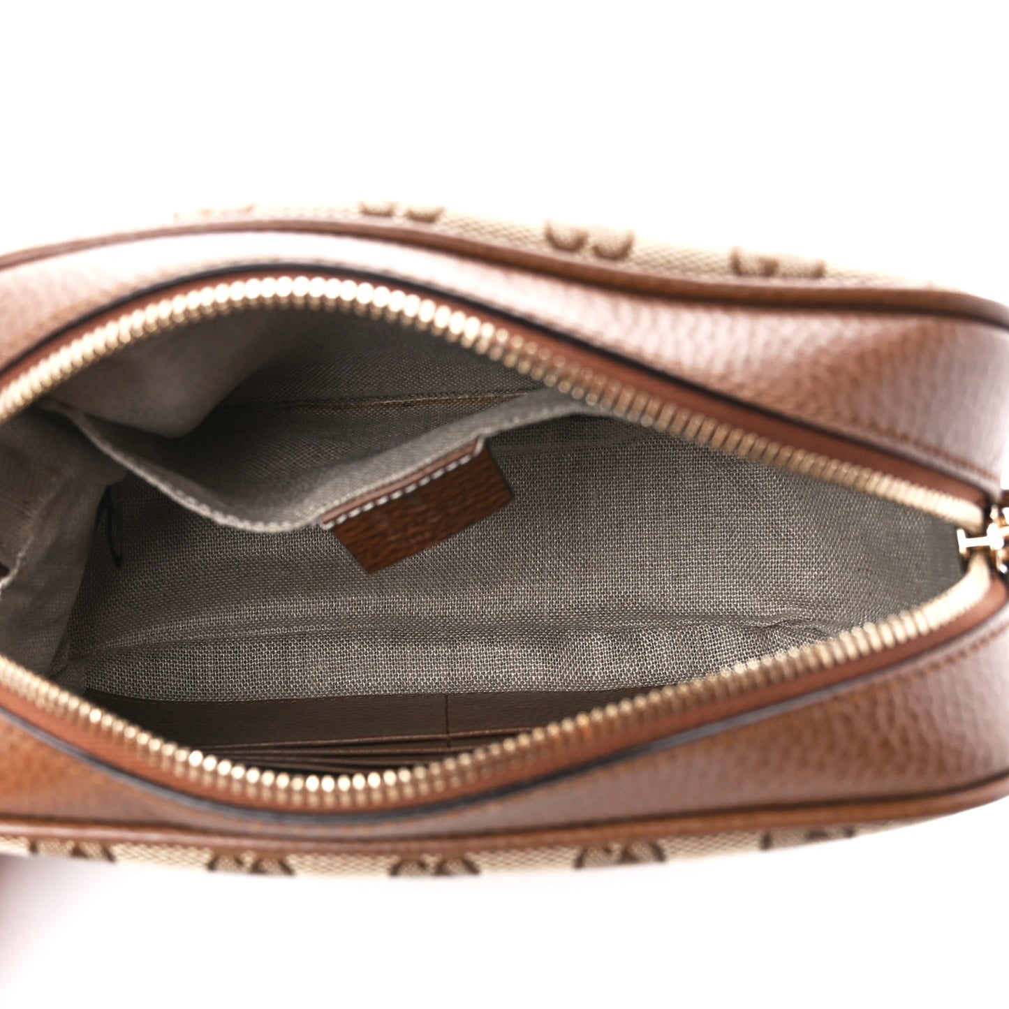 Monogram Mini Bree Messenger Bag Beige Tabacco