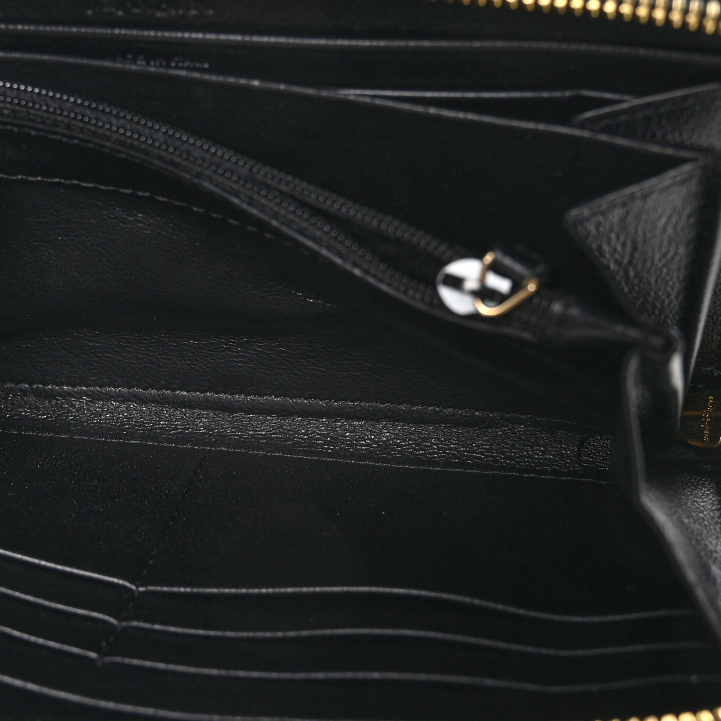 Chevre Belle De Jour Zip Around Wallet Black