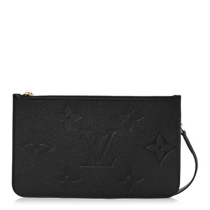 Louis Vuitton Empreinte Monogram Giant Neverfull MM Pochette Black 1 of 7