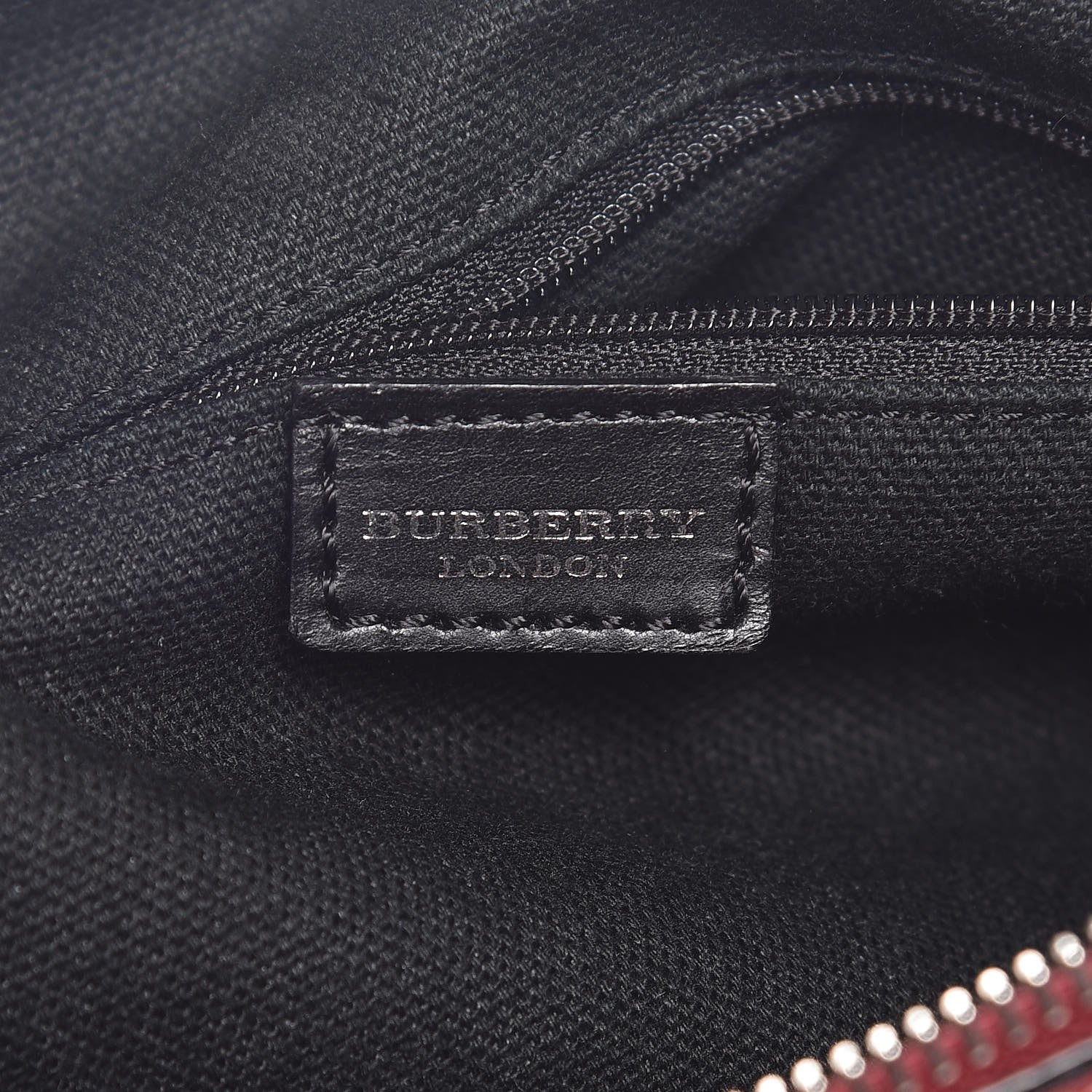 Burberry House Check Studded Satchel Red 7 of 9