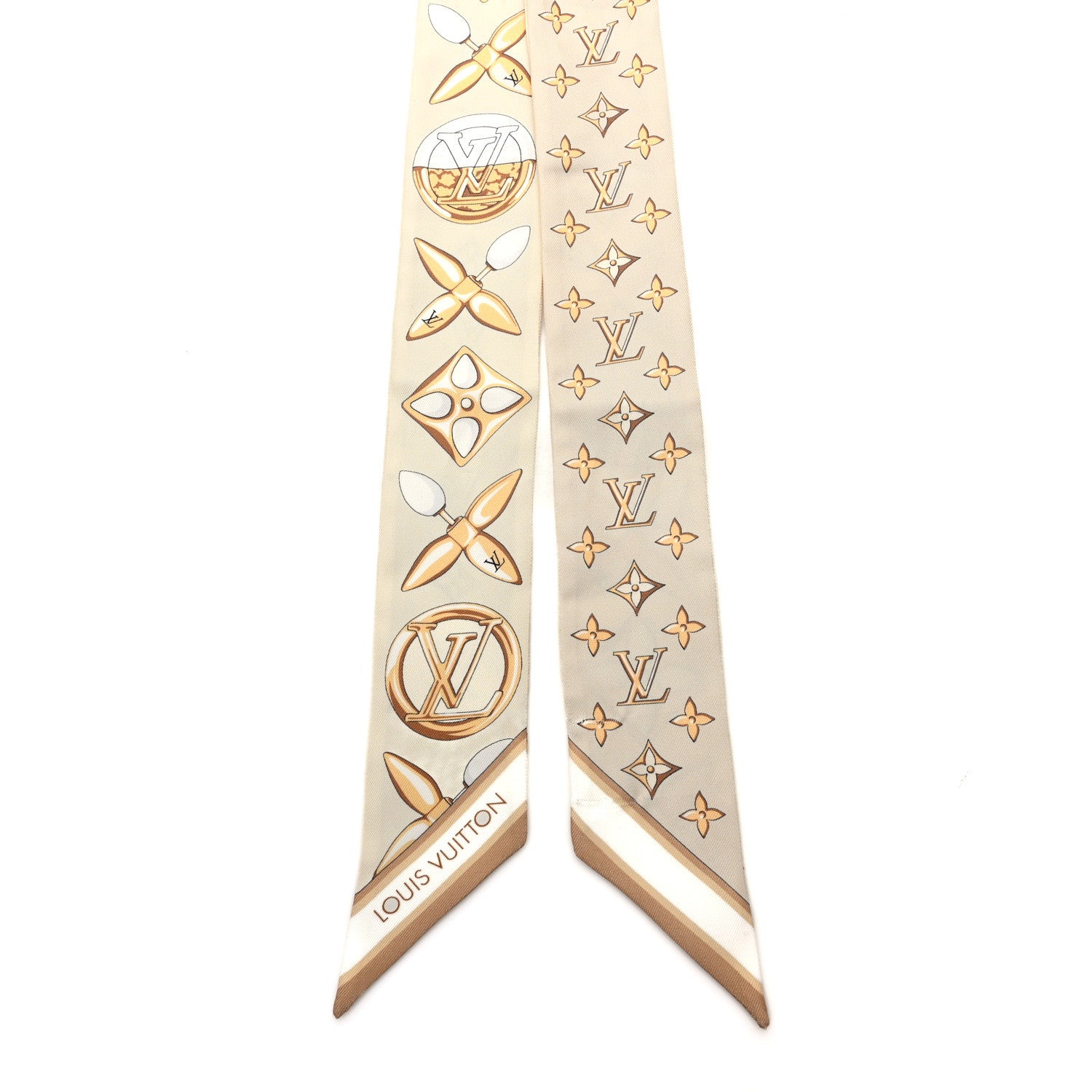 Louis Vuitton Silk Louisette BB Bandeau Gold 2 of 3