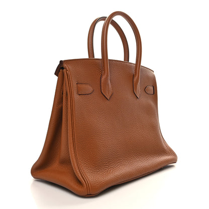 Hermes Togo Swift Officier Birkin 30 Gold Ambre 3 of 12