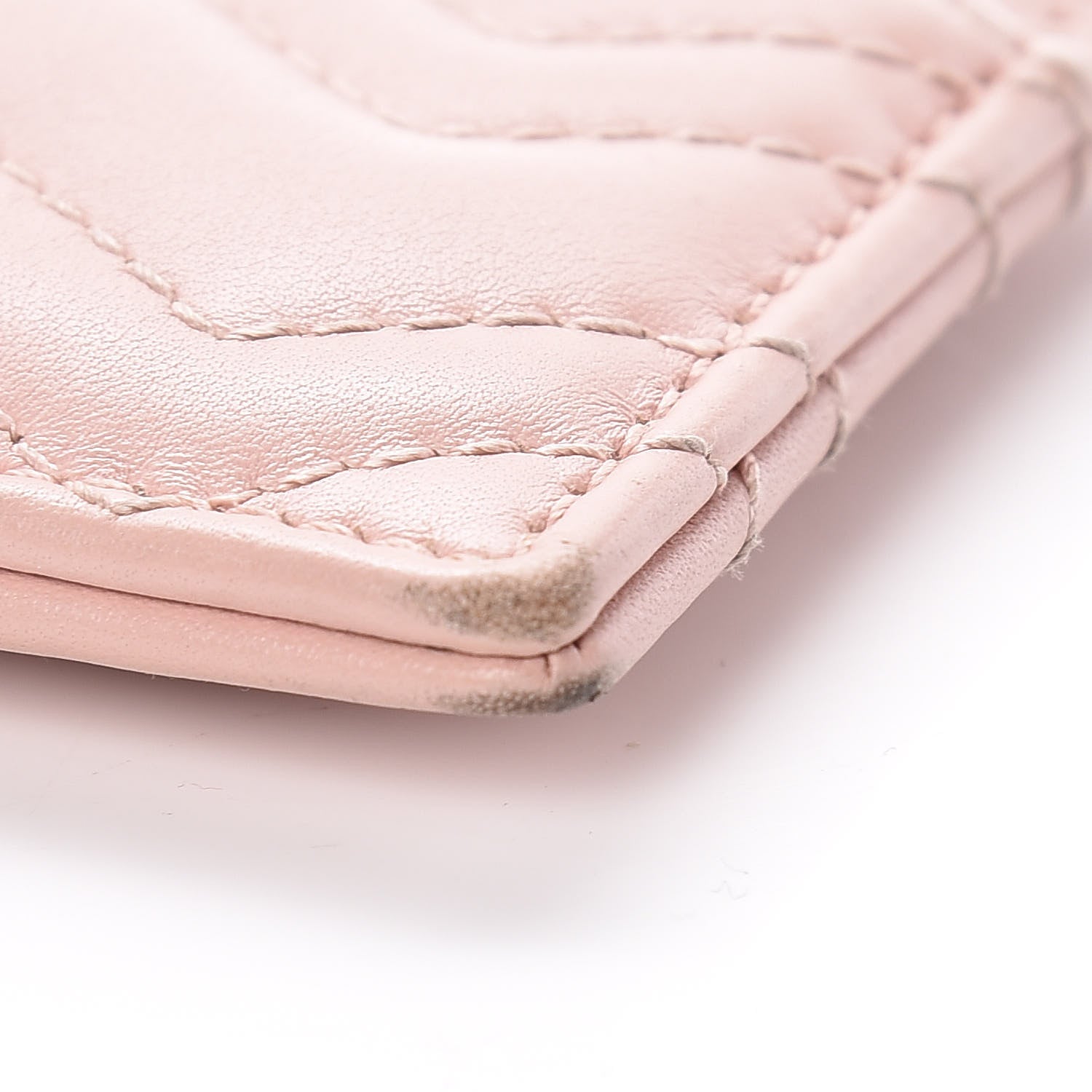 Gucci Calfskin Matelasse GG Marmont Card Holder Perfect Pink 8 of 12