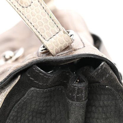 Saint Laurent Calfskin Lizard Embossed Medium Muse Two Brown 15 of 16
