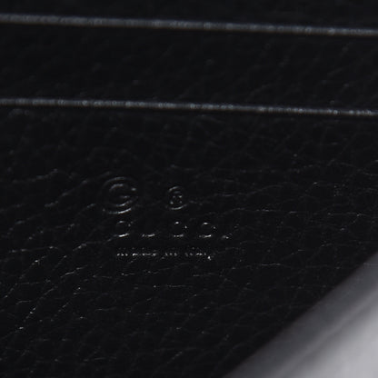 Gucci Dollar Calfskin Interlocking G Chain Wallet Black 6 of 8