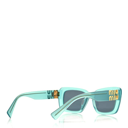 Miu Miu Acetate Rectangle Sunglasses SMU 07YS Opal Anise 4 of 7